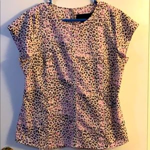 Kardashian Kollection leopard print top